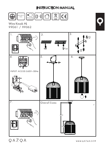 Manual Qazqa 99062 Wire Knock Lampă