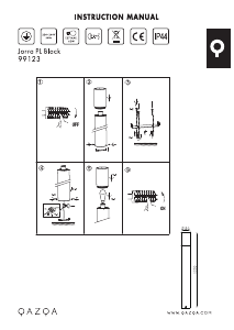 Kullanım kılavuzu Qazqa 99123 Jarra Lamba