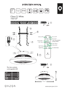 Kasutusjuhend Qazqa 102127 Clima Lamp