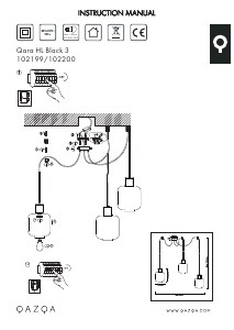 Kasutusjuhend Qazqa 102199 Qara Lamp