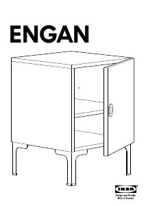 사용 설명서 이케아 ENGAN 침대 협탁