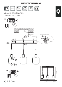 Kasutusjuhend Qazqa 102201 Qara Lamp