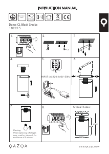 説明書 Qazqa 102215 Dome ランプ