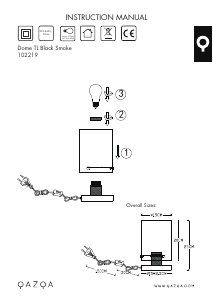 Manual de uso Qazqa 102219 Dome Lámpara