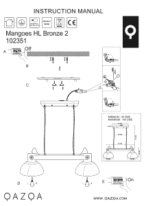 Manual de uso Qazqa 102351 Mangoes Lámpara