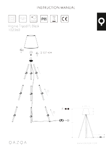 Kasutusjuhend Qazqa 102360 Virginia Lamp