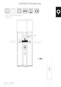 Hướng dẫn sử dụng Qazqa 102362 Virginia Đèn