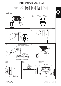 Manual de uso Qazqa 102459 Facil Lámpara