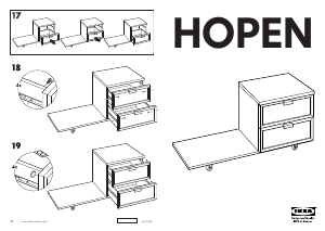 Εγχειρίδιο IKEA HOPEN Κομοδίνο