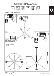 Kasutusjuhend Qazqa 102466 Sputnik Lamp