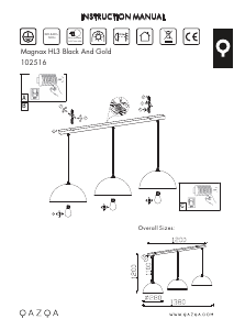 Hướng dẫn sử dụng Qazqa 102516 Magnax Đèn