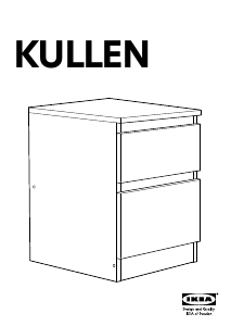 Brugsanvisning IKEA KULLEN Sengebord