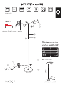 Kasutusjuhend Qazqa 102521 Notia Lamp