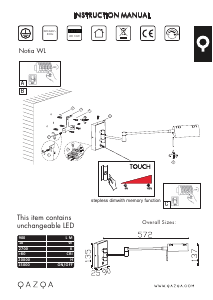 Manual de uso Qazqa 102528 Notia Lámpara