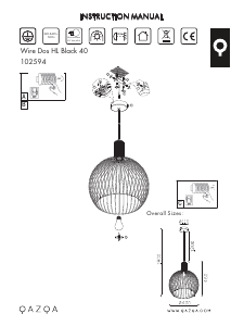 Manual de uso Qazqa 102594 Wire Dos Lámpara