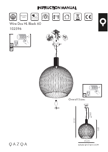 사용 설명서 Qazqa 102596 Wire Dos 램프