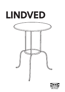 Návod IKEA LINDVED Nočný stolík