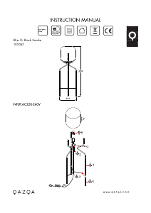 Hướng dẫn sử dụng Qazqa 103574 Bliss Đèn