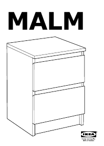 Brugsanvisning IKEA MALM Sengebord