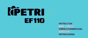 Manual de uso Petri EF110 Cámara