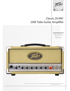 Manual Peavey Classic 20 MH Guitar Amplifier