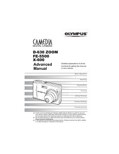 Manual Olympus D-630ZOOM Camedia Digital Camera