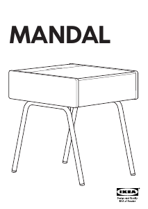 Manual IKEA MANDAL Bedside Table