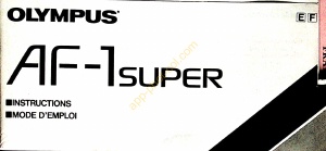 Manual Olympus AF-1 Super Camera