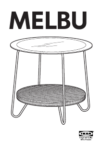 Руководство IKEA MELBU Прикроватный столик
