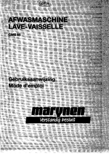 Mode d’emploi Marijnen CMS65 Lave-vaisselle