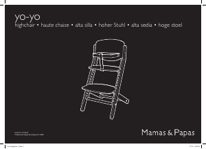 Manual de uso Mamas & Papas Yo-Yo Silla alta de bebé