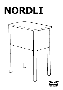 Priročnik IKEA NORDLI Nočna omarica