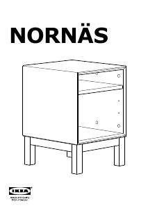 Priručnik IKEA NORNAS Noćni ormarić