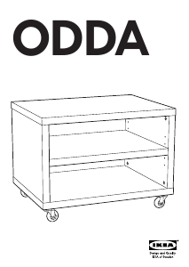 Brugsanvisning IKEA ODDA Sengebord