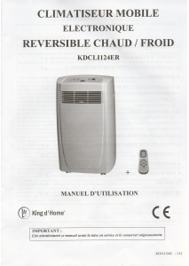 Mode d’emploi King D'Home KDCLI124ER Climatiseur