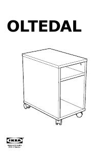 Käyttöohje IKEA OLTEDAL Yöpöytä