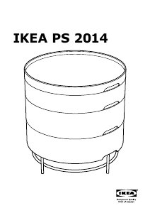 Bruksanvisning IKEA PS 2014 Nattbord