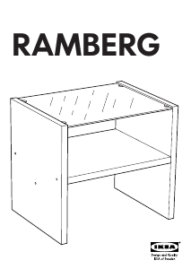 사용 설명서 이케아 RAMBERG 침대 협탁