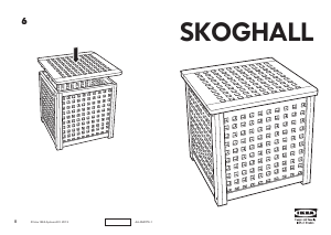 Használati útmutató IKEA SKOGHALL Éjjeliszekrény