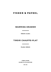 Mode d’emploi Fisher and Paykel WB24SDEX1 Tiroir chauffant