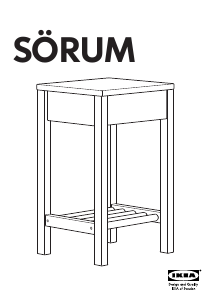 Manual IKEA SORUM Bedside Table