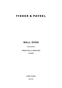 Manual Fisher and Paykel WOSV230_N Oven