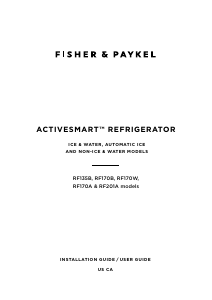 Handleiding Fisher and Paykel RF170ADUSB5 Koel-vries combinatie