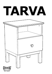 Manual IKEA TARVA Mesa de cabeceira