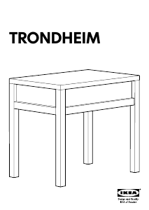 Brugsanvisning IKEA TRONDHEIM Sengebord