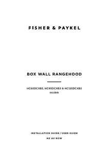 Manual Fisher and Paykel HC120DCXB3 Cooker Hood