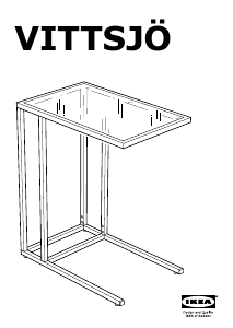 Käyttöohje IKEA VITTSJO Yöpöytä