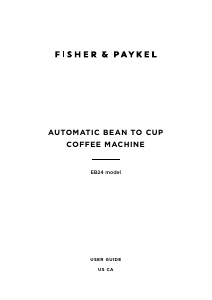 Manual Fisher and Paykel EB24DSXB1 Coffee Machine