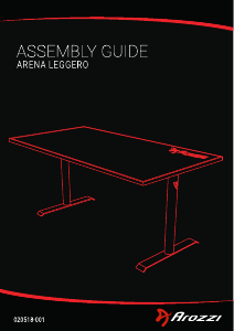 Руководство Arozzi Arena Leggero Письменный стол