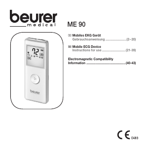 Manual Beurer ME 90 ECG Device